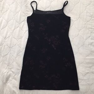 Black Velvet flower dress.